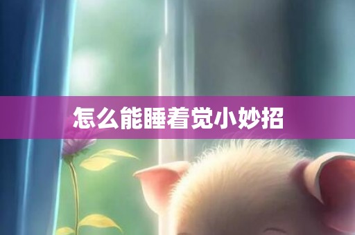 怎么能睡着觉小妙招
