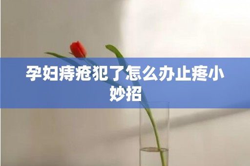 孕妇痔疮犯了怎么办止疼小妙招