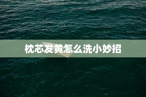 枕芯发黄怎么洗小妙招