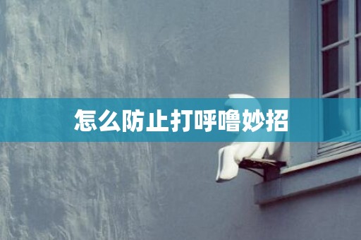 怎么防止打呼噜妙招