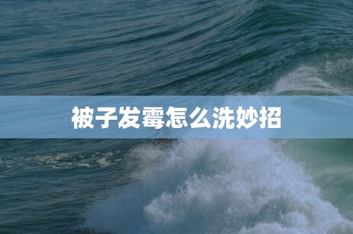 被子发霉怎么洗妙招