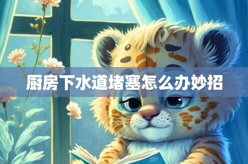厨房下水道堵塞怎么办妙招