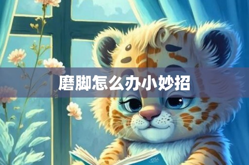 磨脚怎么办小妙招