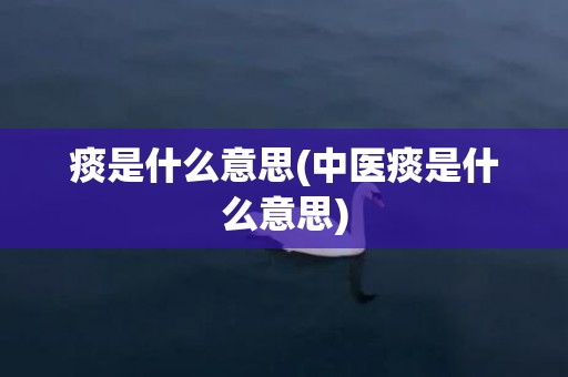 痰是什么意思(中医痰是什么意思)