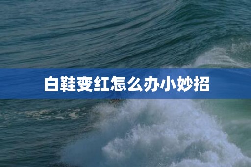 白鞋变红怎么办小妙招