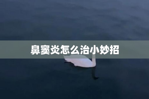 鼻窦炎怎么治小妙招