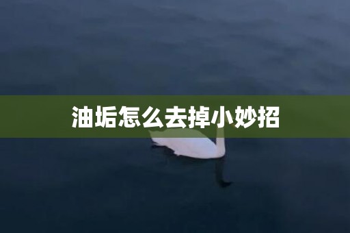 油垢怎么去掉小妙招