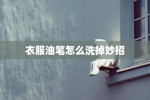 衣服油笔怎么洗掉妙招