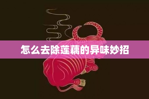 怎么去除莲藕的异味妙招