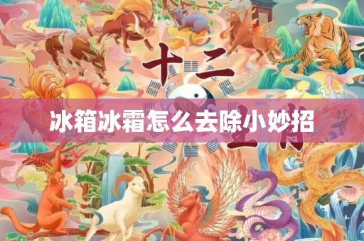 冰箱冰霜怎么去除小妙招
