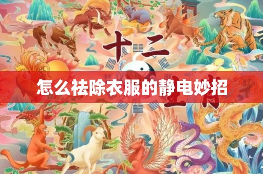 怎么祛除衣服的静电妙招