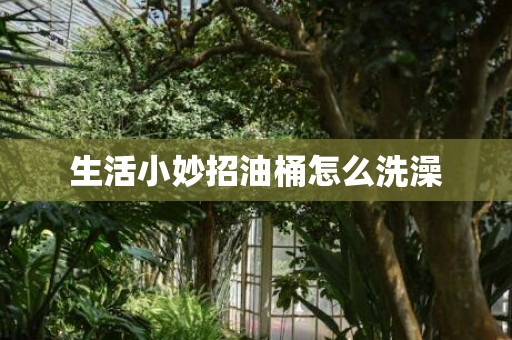 生活小妙招油桶怎么洗澡