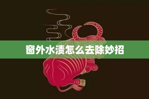 窗外水渍怎么去除妙招