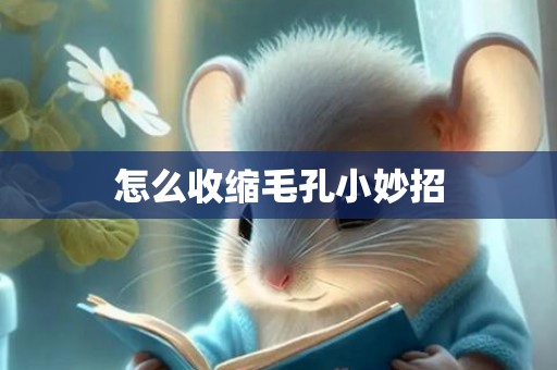 怎么收缩毛孔小妙招