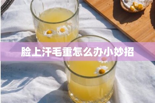 脸上汗毛重怎么办小妙招