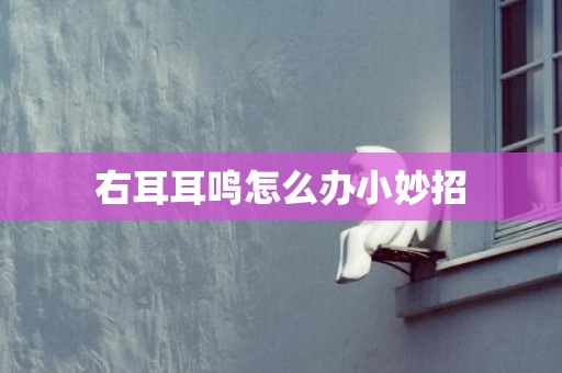 右耳耳鸣怎么办小妙招