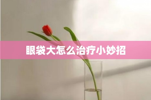 眼袋大怎么治疗小妙招