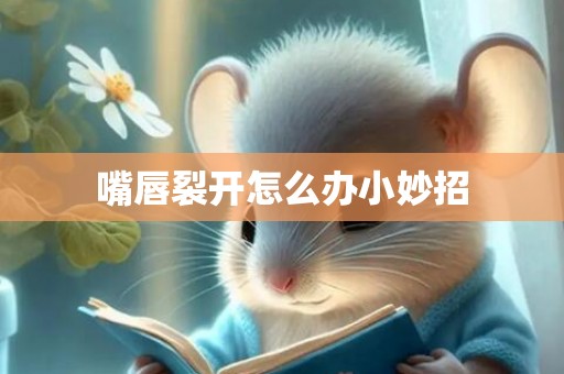 嘴唇裂开怎么办小妙招
