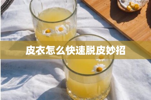 皮衣怎么快速脱皮妙招