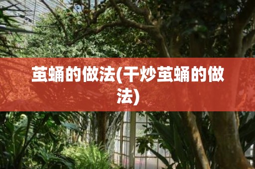 茧蛹的做法(干炒茧蛹的做法)