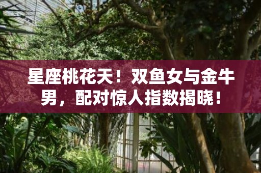 星座桃花天！双鱼女与金牛男，配对惊人指数揭晓！