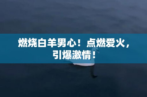 燃烧白羊男心！点燃爱火，引爆激情！