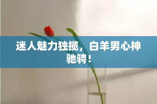 迷人魅力独揽，白羊男心神驰骋！