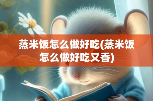 蒸米饭怎么做好吃(蒸米饭怎么做好吃又香)