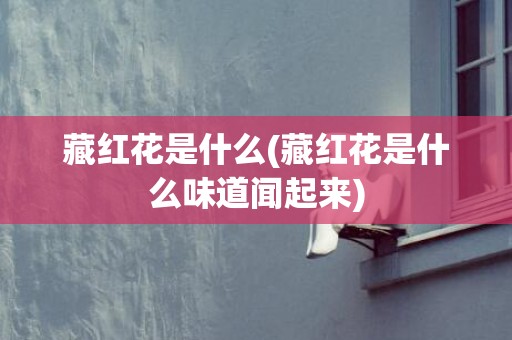 藏红花是什么(藏红花是什么味道闻起来)