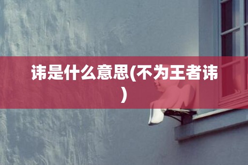讳是什么意思(不为王者讳)