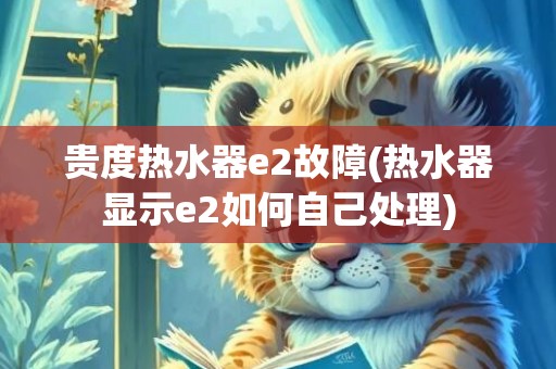 贵度热水器e2故障(热水器显示e2如何自己处理)