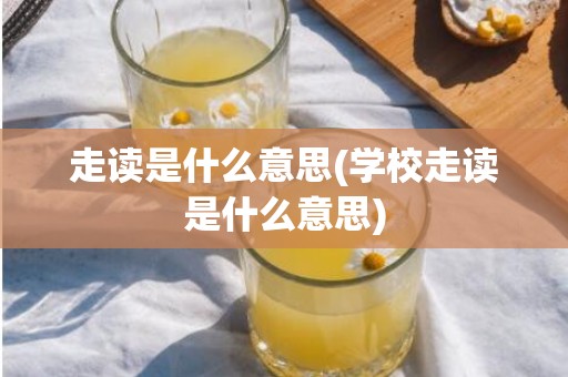 走读是什么意思(学校走读是什么意思)