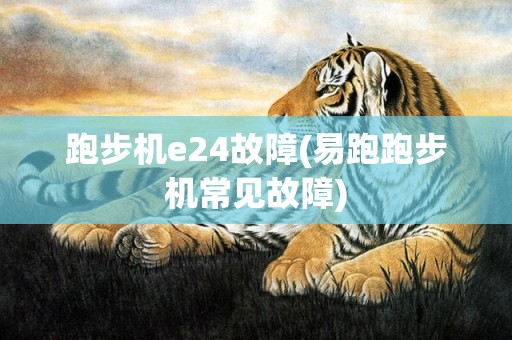 跑步机e24故障(易跑跑步机常见故障)