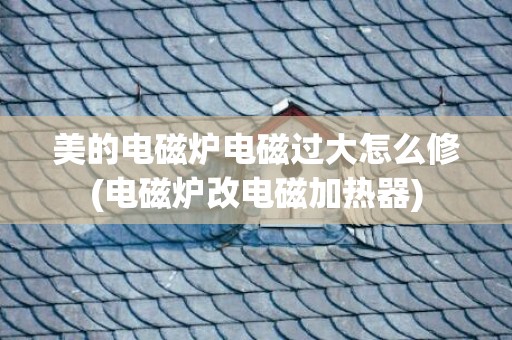 美的电磁炉电磁过大怎么修(电磁炉改电磁加热器)