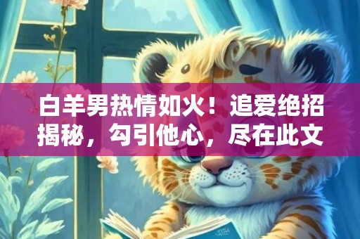 白羊男热情如火！追爱绝招揭秘，勾引他心，尽在此文！