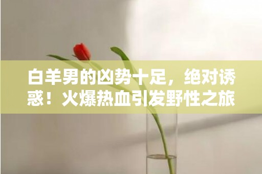 白羊男的凶势十足，绝对诱惑！火爆热血引发野性之旅