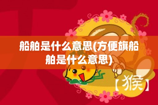 船舶是什么意思(方便旗船舶是什么意思)