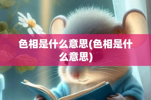 色相是什么意思(色相是什么意思)