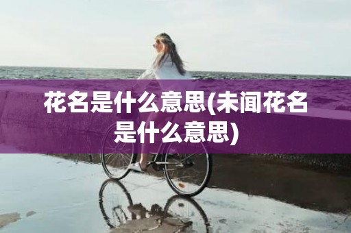 花名是什么意思(未闻花名是什么意思)