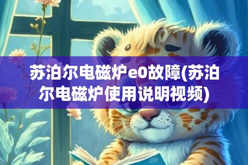 苏泊尔电磁炉e0故障(苏泊尔电磁炉使用说明视频)