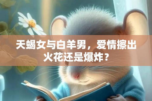 天蝎女与白羊男，爱情擦出火花还是爆炸？