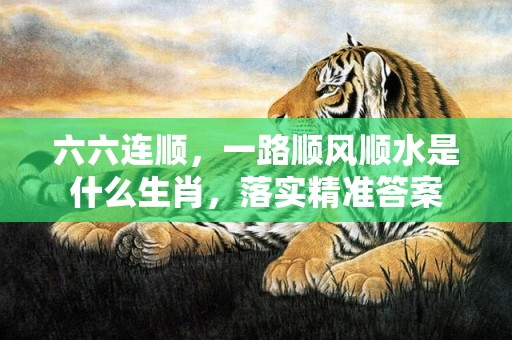 六六连顺，一路顺风顺水是什么生肖，落实精准答案