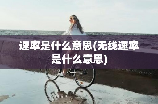 速率是什么意思(无线速率是什么意思)
