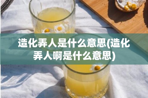 造化弄人是什么意思(造化弄人啊是什么意思)