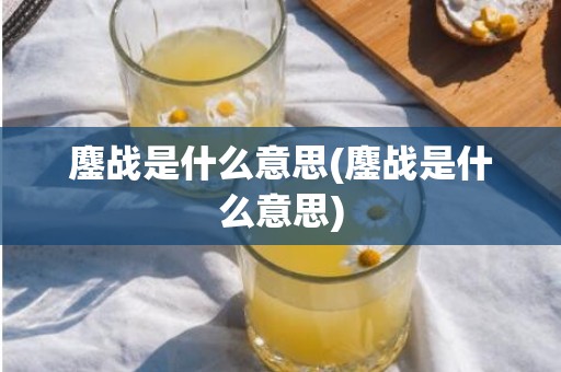 鏖战是什么意思(鏖战是什么意思)