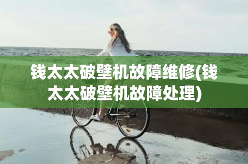 钱太太破壁机故障维修(钱太太破壁机故障处理)
