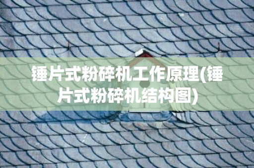 锤片式粉碎机工作原理(锤片式粉碎机结构图)
