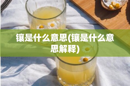 镶是什么意思(镶是什么意思解释)