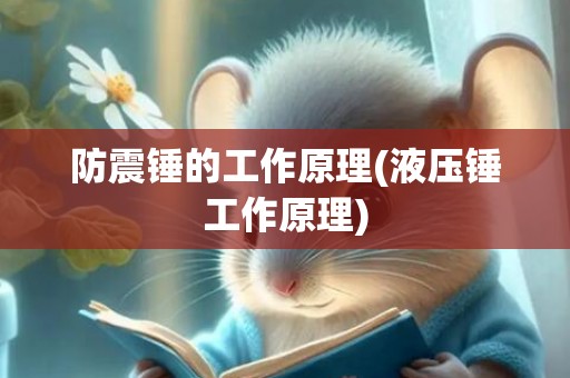 防震锤的工作原理(液压锤工作原理)