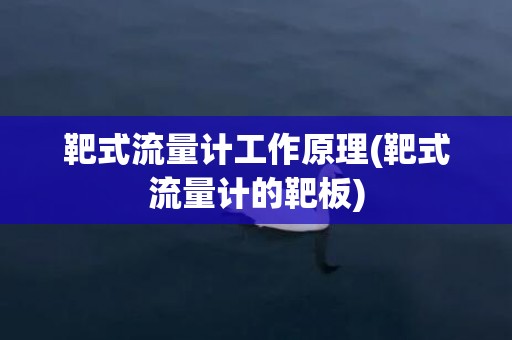靶式流量计工作原理(靶式流量计的靶板)
